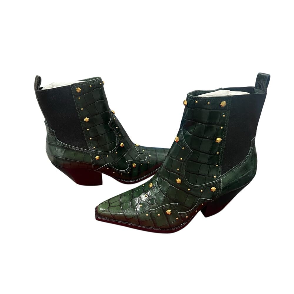 New! Vince Camuto Gold Studded Norley Western Booties - Size 7 (MSRP $189) - Picture 4 of 8